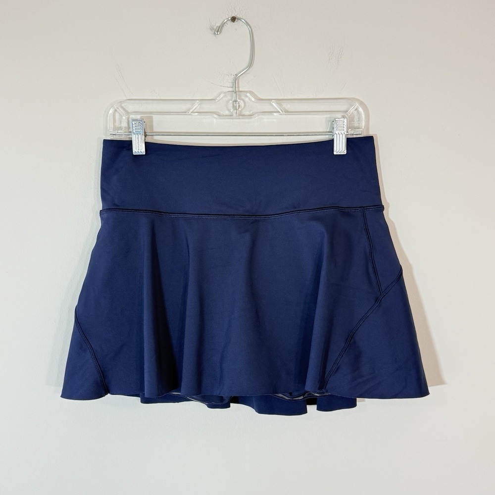 Athleta Ace Tennis Skort Womens Size M Navy Blue Athletic Performance 13.5"